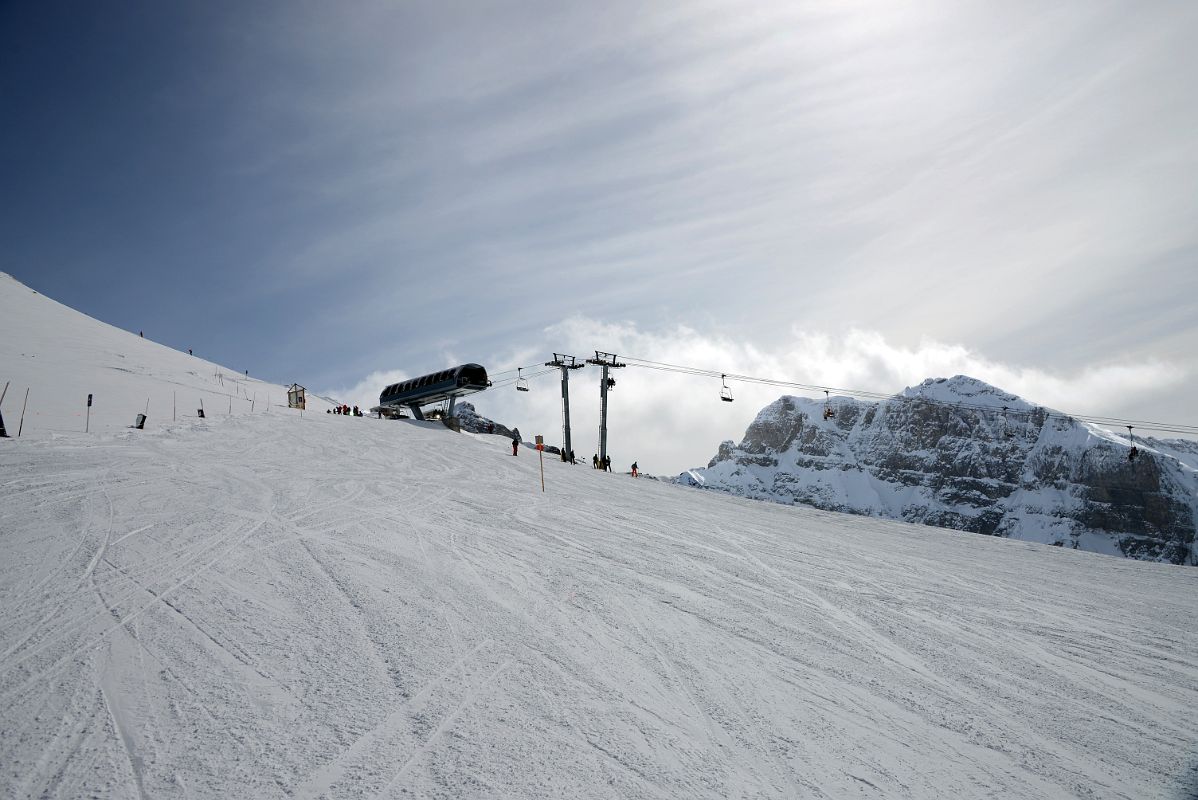 14C The Top Of Goats Eye Mountain Chairlift At Banff Sunshine Ski Area